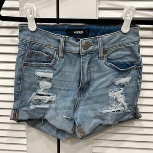 Aero High Rise Midi Shorts